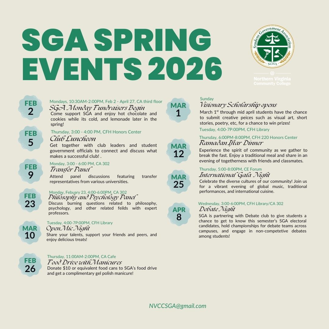 SGA Event Calendar 
