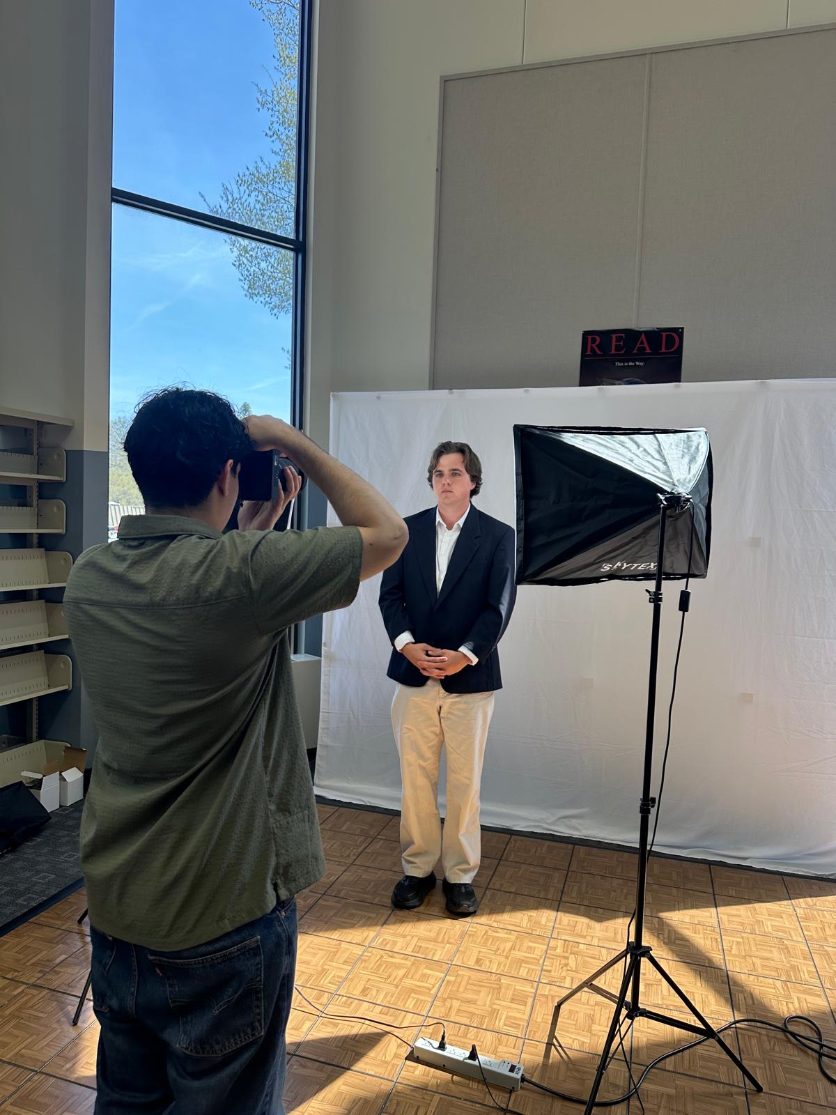 Another male student poses for a headshot