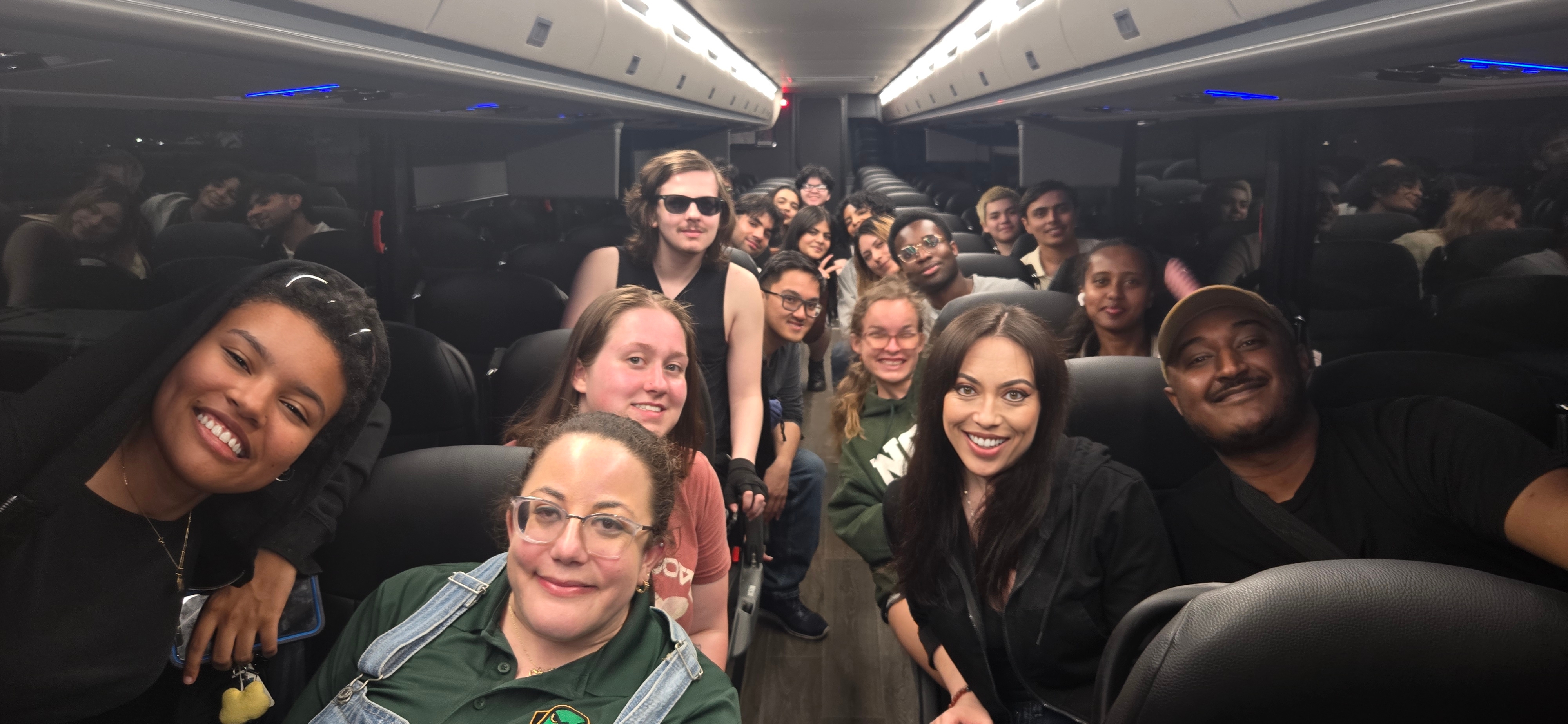 Students representing NOVA at the King's Dominion field trip