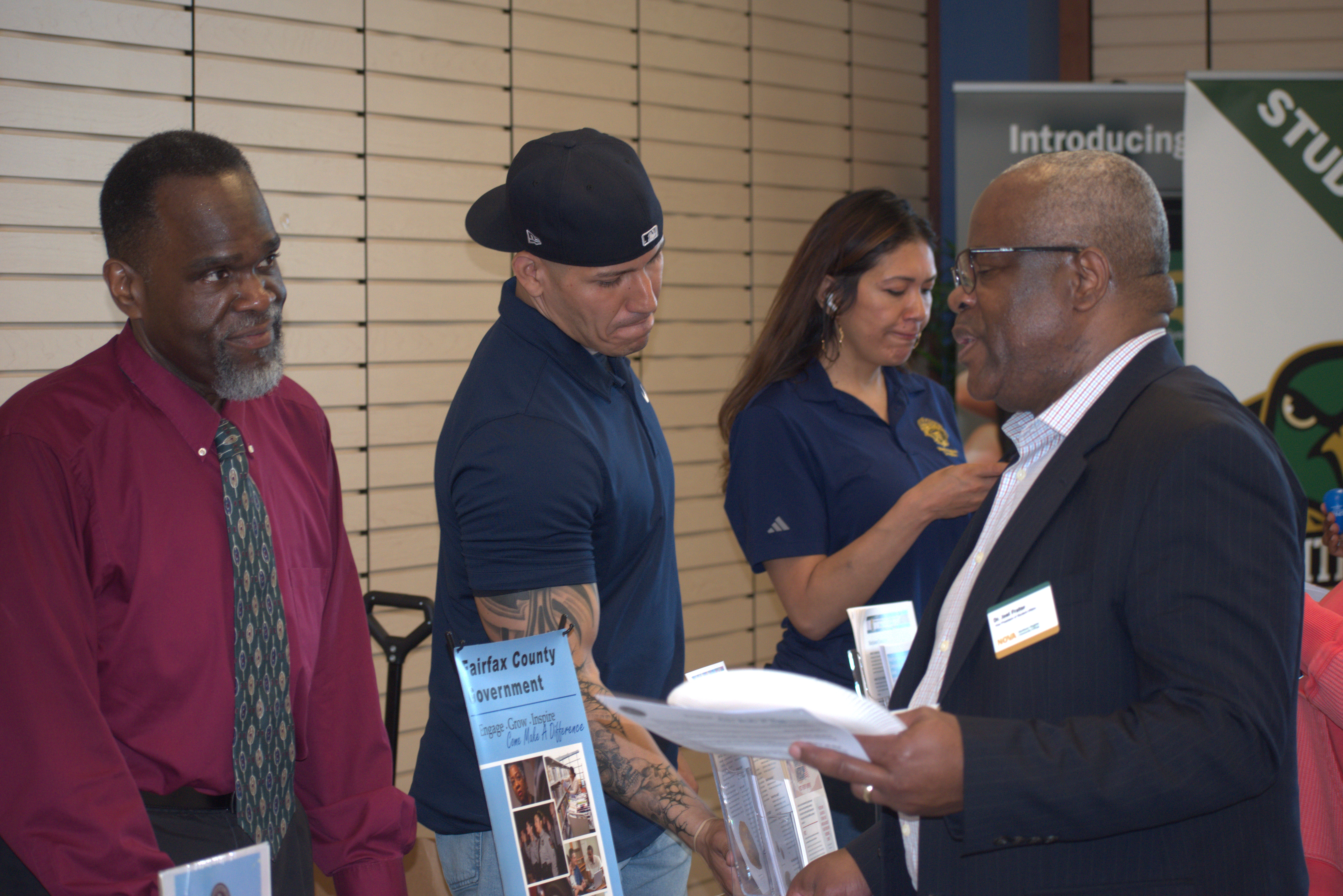 Spring 2026 Local Health Resource Fair flyer. Wednesday, April 1st, 11 AM to 2 PM at the CA Building Bookstore, 2nd floor. Activities include learning about HIV/AIDS prevention, emergency preparedness, and meeting local community resources. Hosted by Annandale Student Life.
