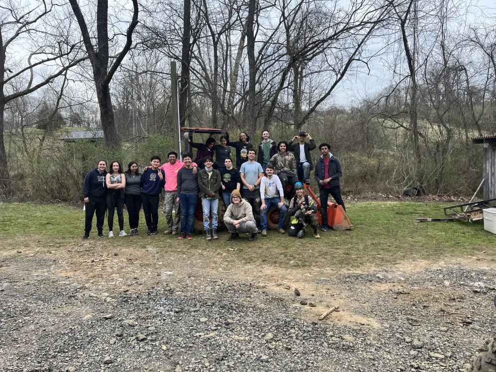 SPS during their paintball fieldtrip!