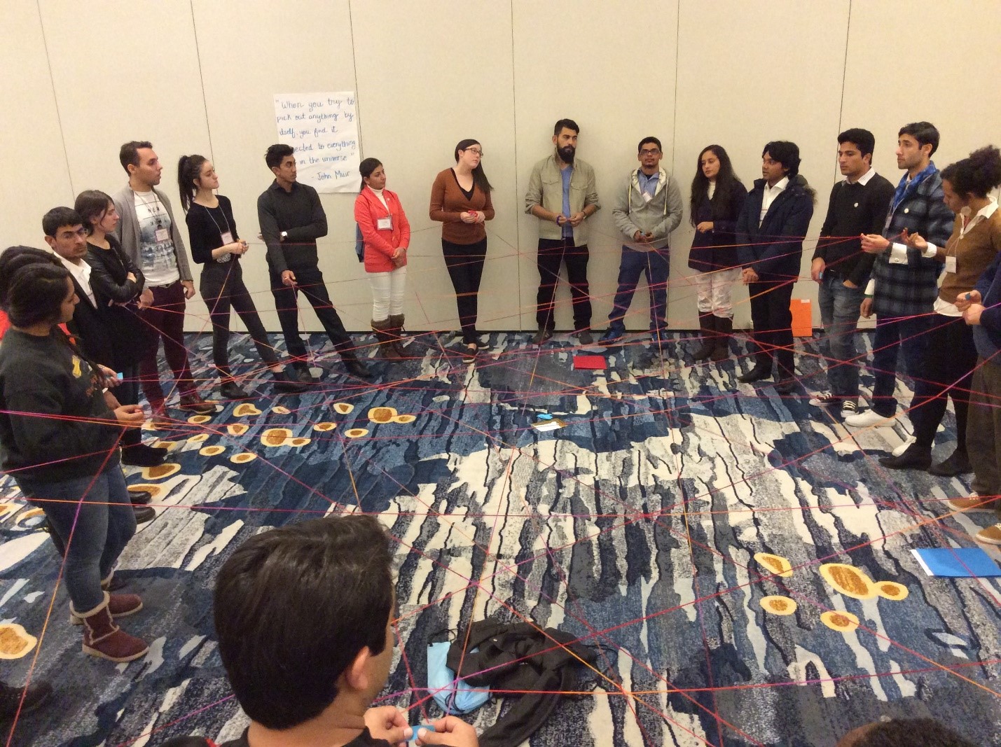 CCI students connecting topics and discussing possibilities
