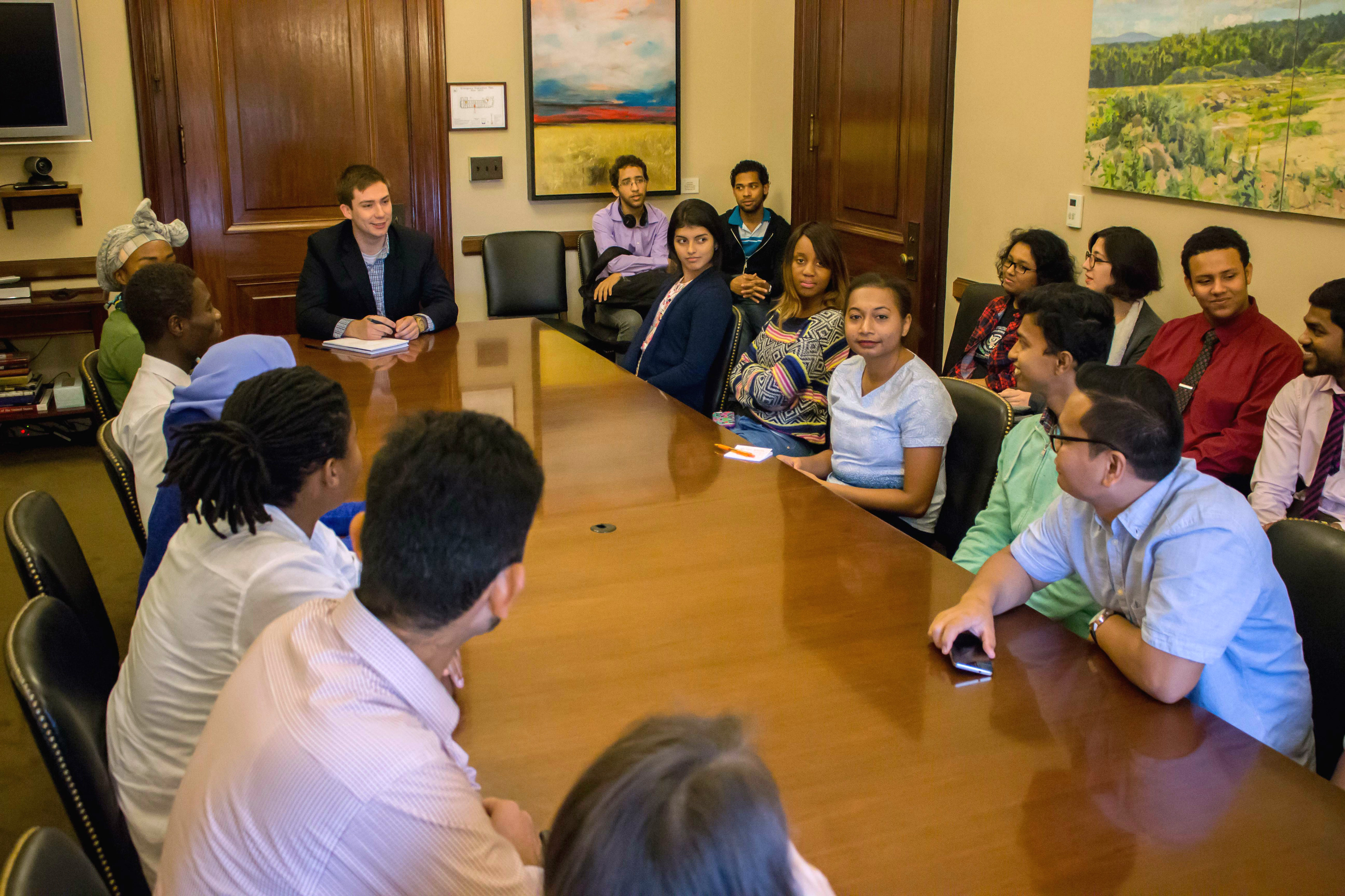 CCI NOVA participants with Legislative Correspondent Sean Sweeney.