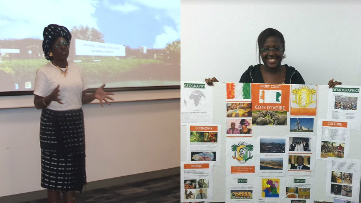 Stephanie presenting during IEW 2013 at Miami Dade College