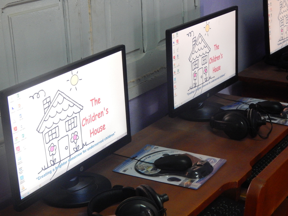 Local children will learn to use computers in The Children’s House computer courtyard.