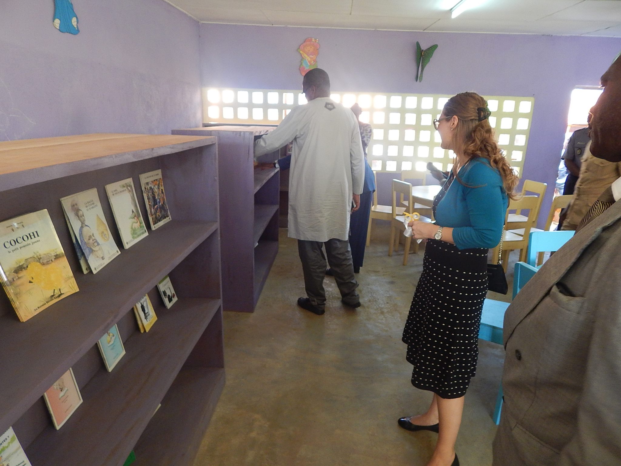 Attendees explore The Children's House Library.