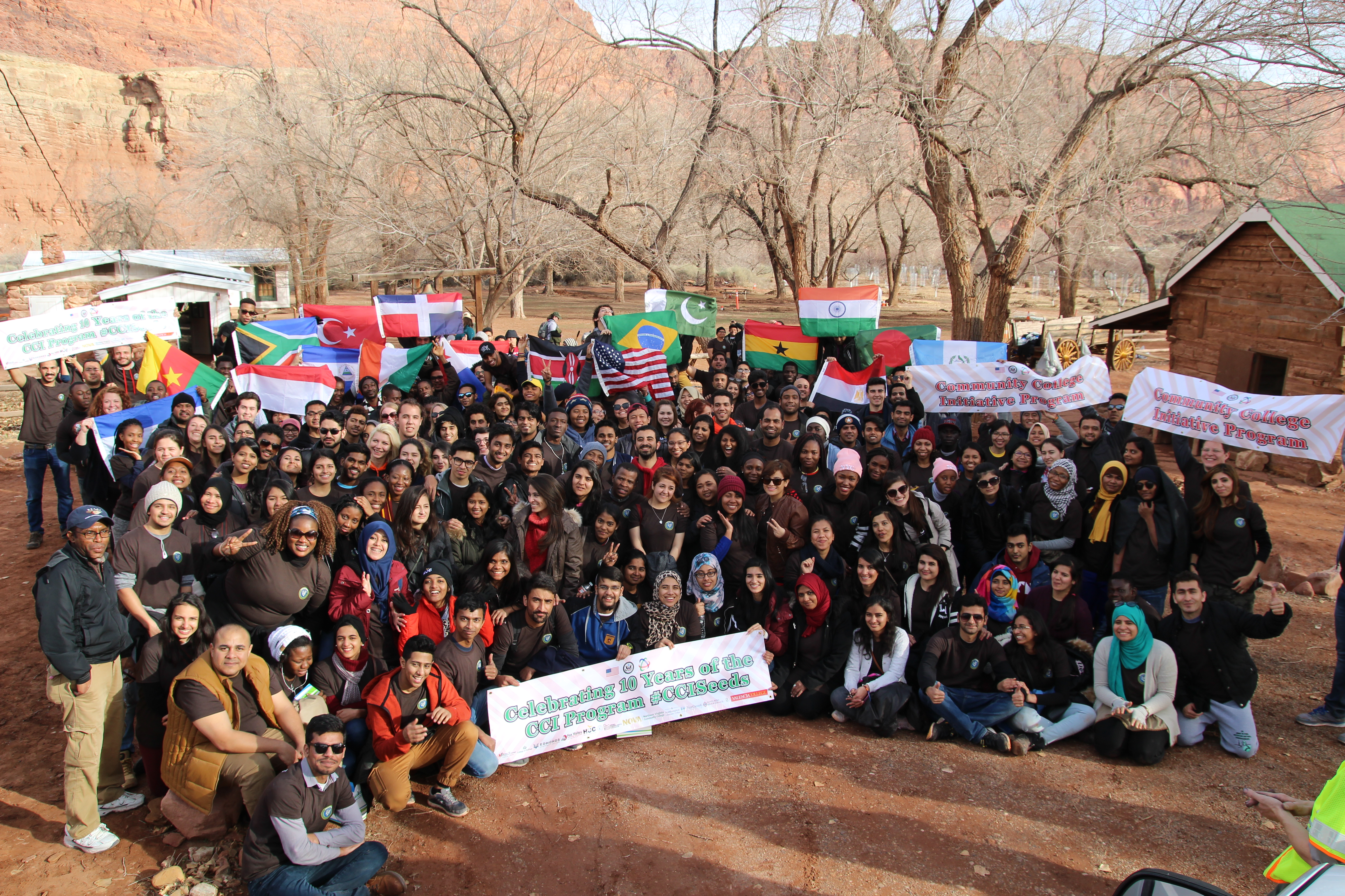 Group photo during service events
