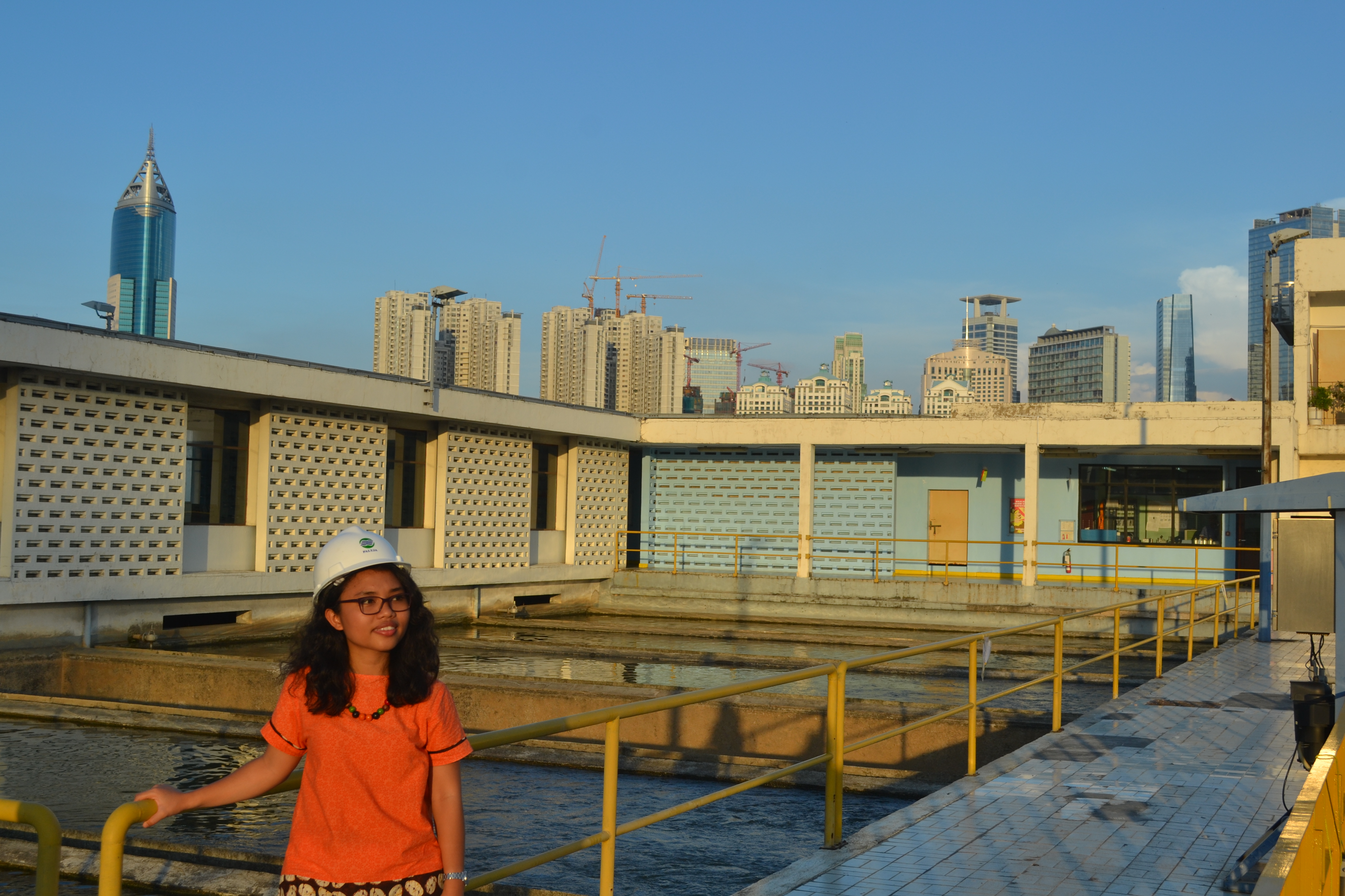 Aldonna at Water Treatment Plant in Jakarta