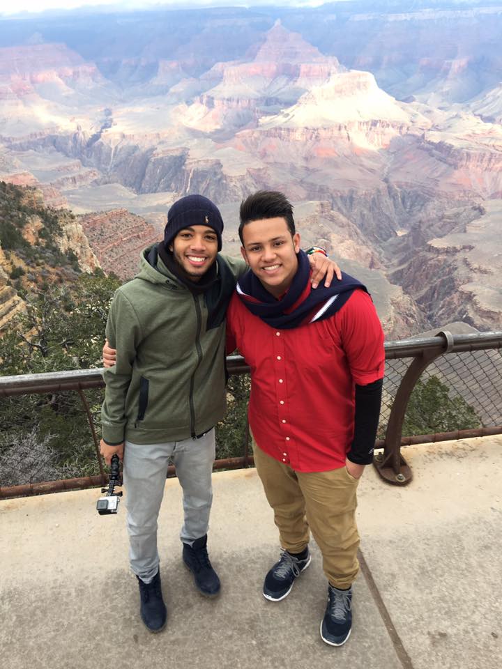 Andres and Akram at Grand Canyon