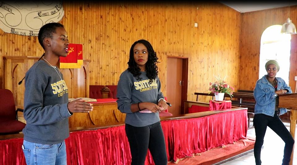 Kgothatso and Neo at a speaking engagement