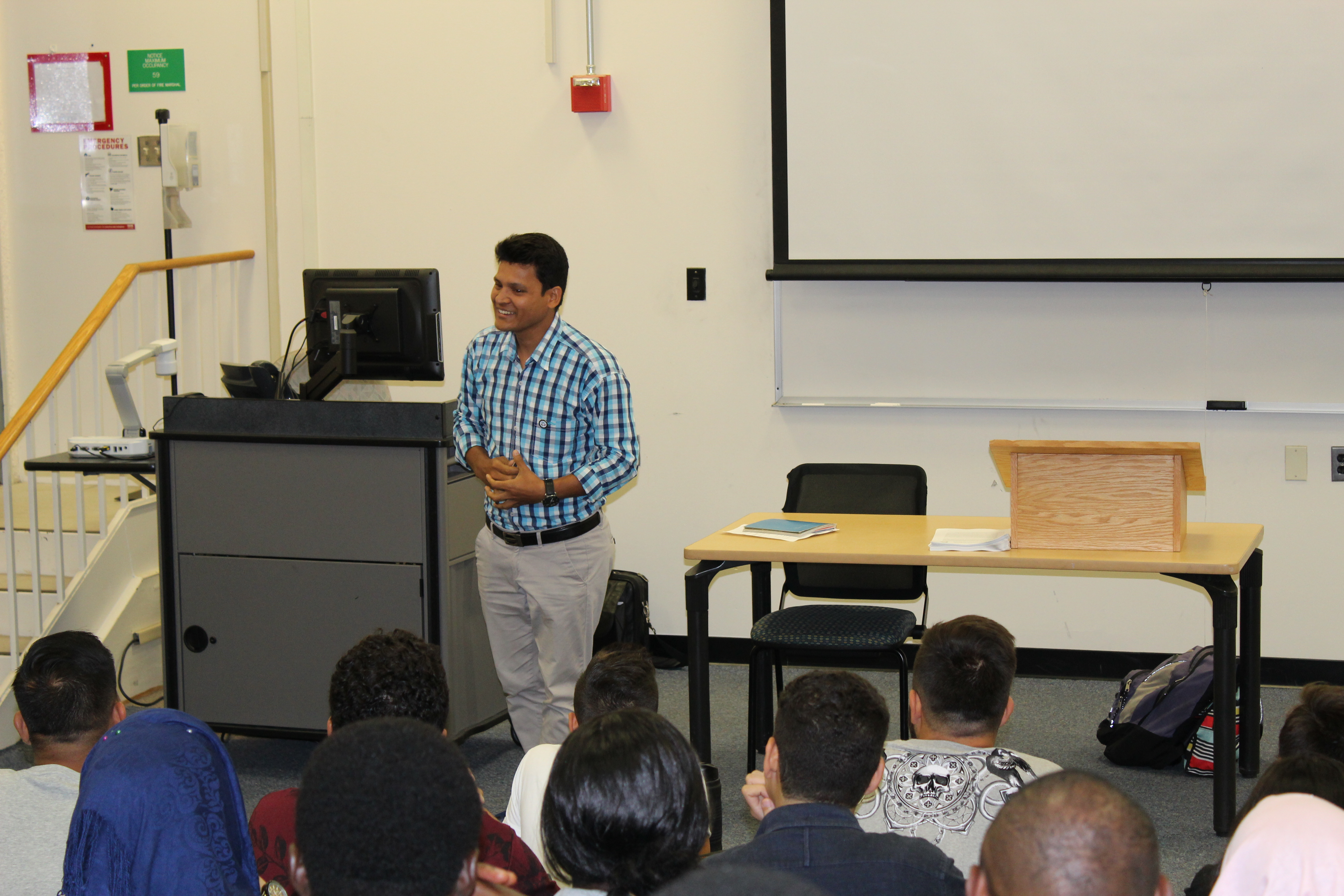 Ramesh Speaking to NOVA Students
