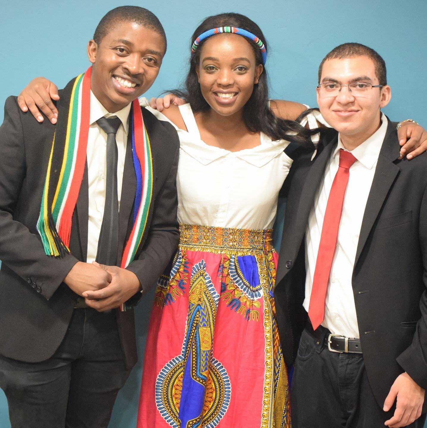 From left to right, CCI participants Nkululeko Victor Masombuka (South Africa), Juliet Malambe (South Africa), and Daniel da Silva Farias (Brazil). All three studied information technology at Fox Valley Technical College during the CCI’s 2016-17 program year.