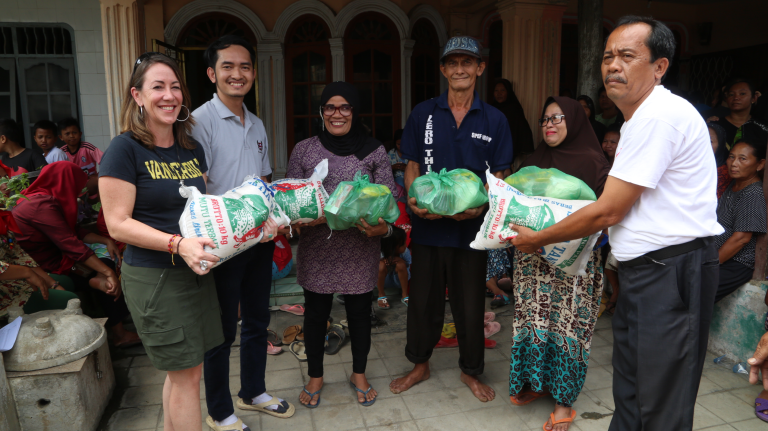 Jaya Gulo does community outreach activities