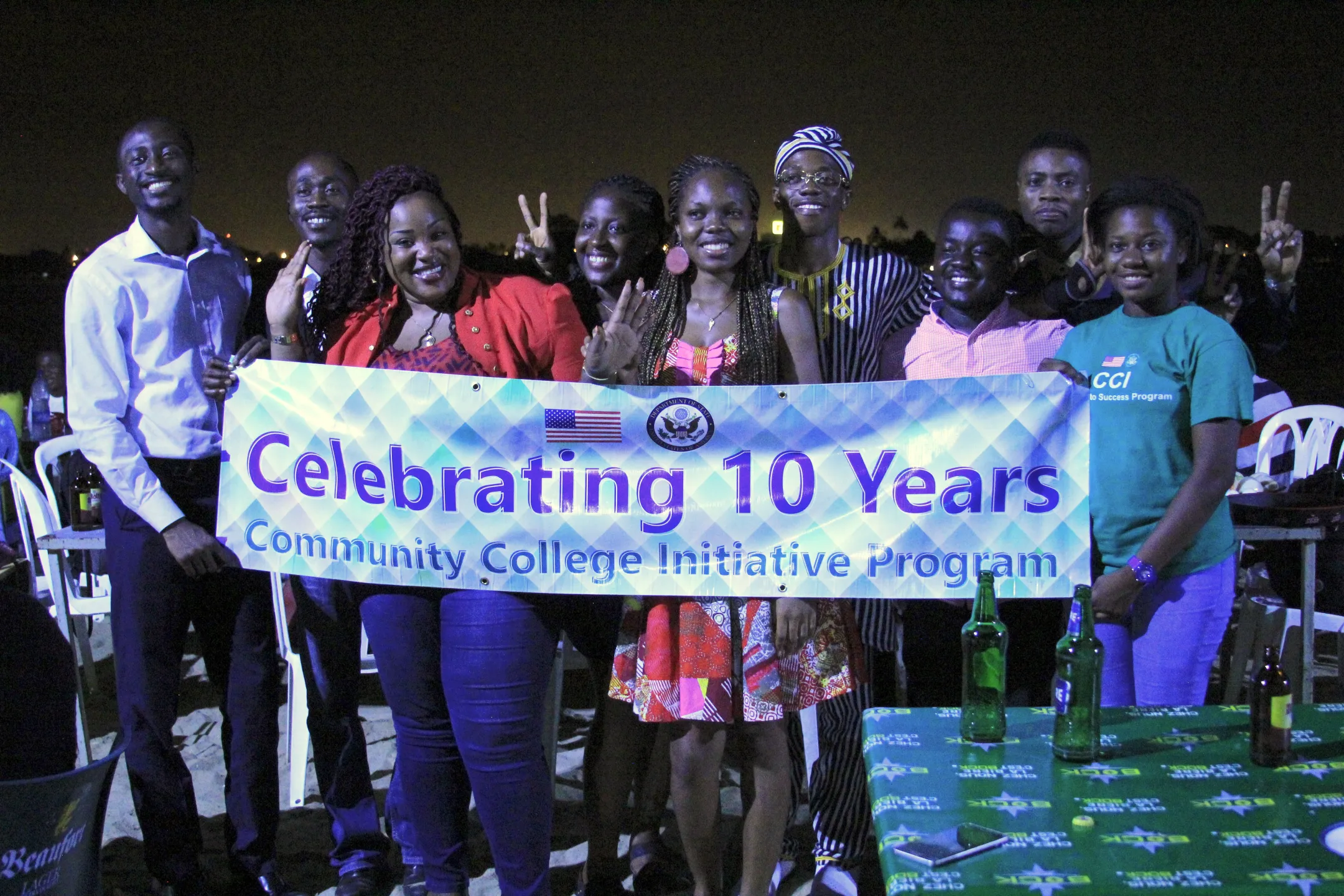CCI alumni in Cote d’Ivoire gathered together to reconnect and celebrate 10 years of the CCI Program.