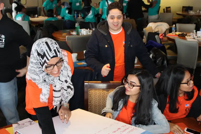 CCI participants work through a communication skills workshop during the Pathways to Success Program 2018.