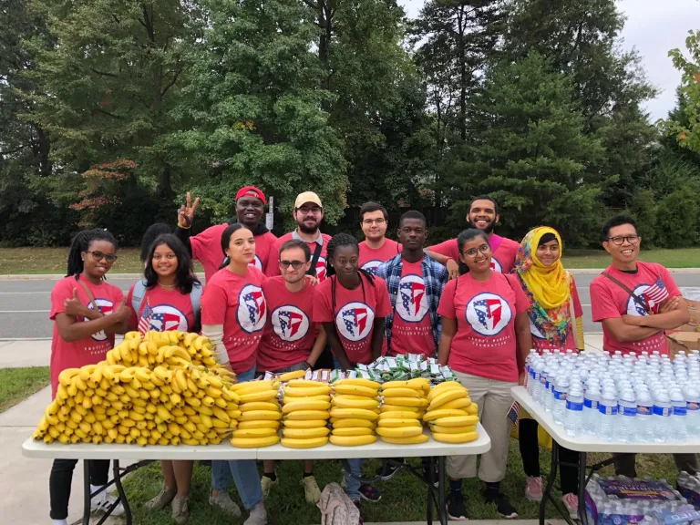 CCI participants at Northern Virginia Community College helped facilitate the 9/11 Heroes Run in Alexandria, Virginia by passing out snack and water at stations along the run.