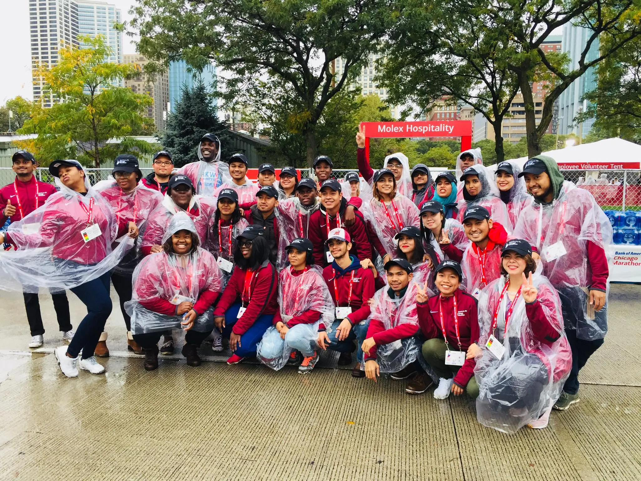 CCI participants studying at Kirkwood Community College and College of DuPage volunteered at the 2018 Chicago Marathon.