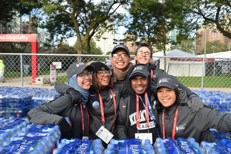 CCI participants from Kirkwood Community College and College of DuPage volunteered at the 2019 Chicago Marathon