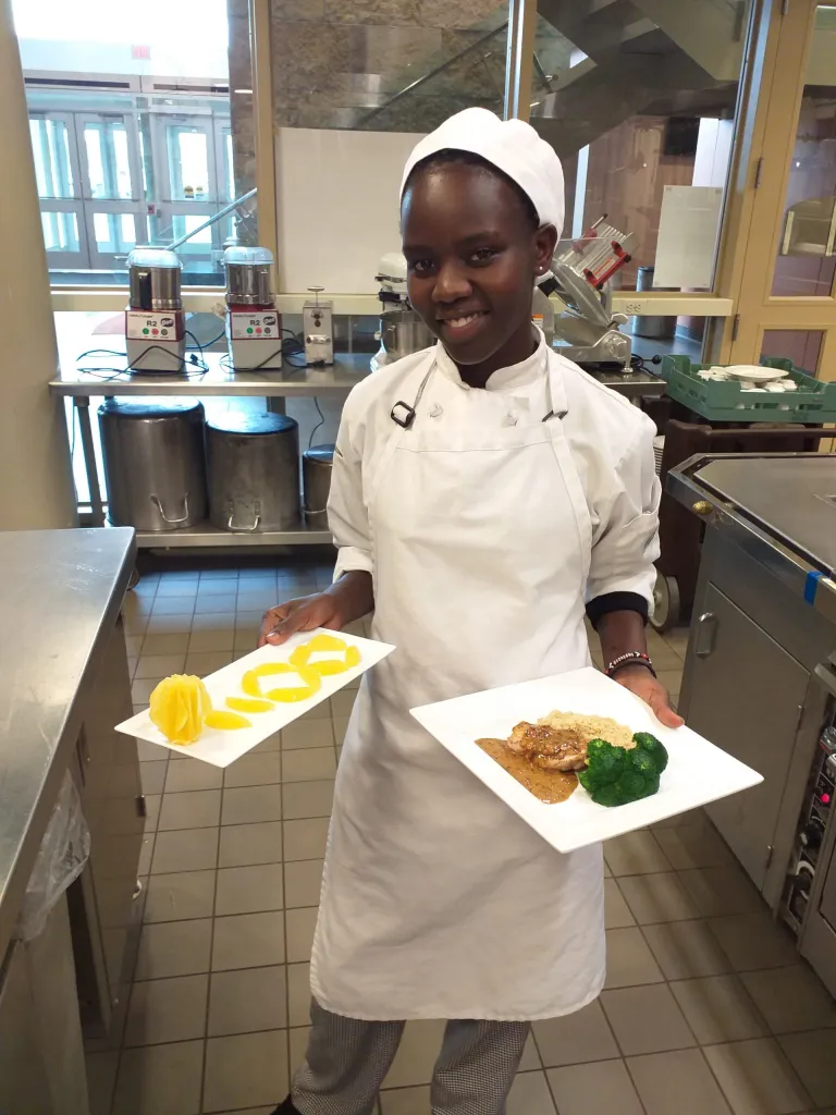 Linda aims to use the culinary arts skills she’s gained while studying at College of DuPage in Illinois to help children in Kenya receive nutritious meals.