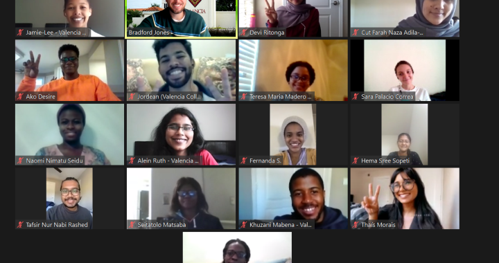 The 2020-2021 CCI cohort at Valencia College Group Photo over Zoom