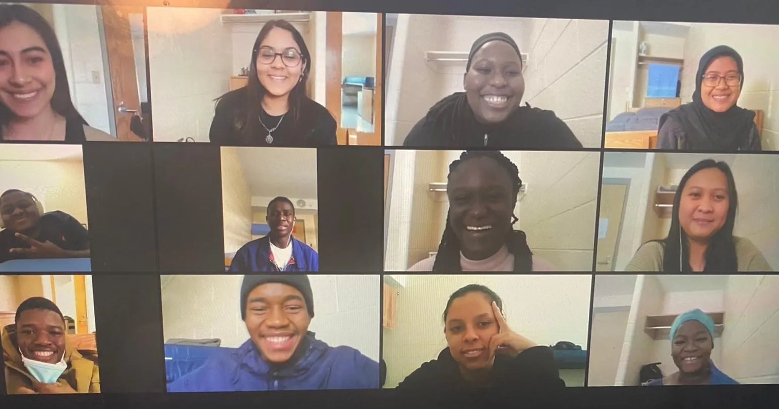 The 2020-2021 CCI cohort at Northampton Community College group photo over Zoom