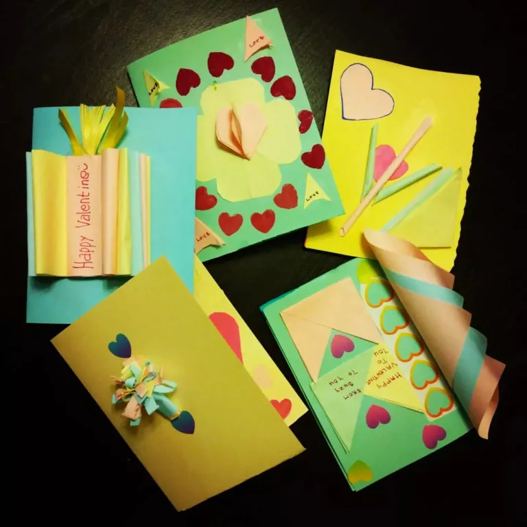 A collection of thank you cards made by a participant at Northern Virginia Community College for teachers, staff, and administrators of Fairfax County Public Schools