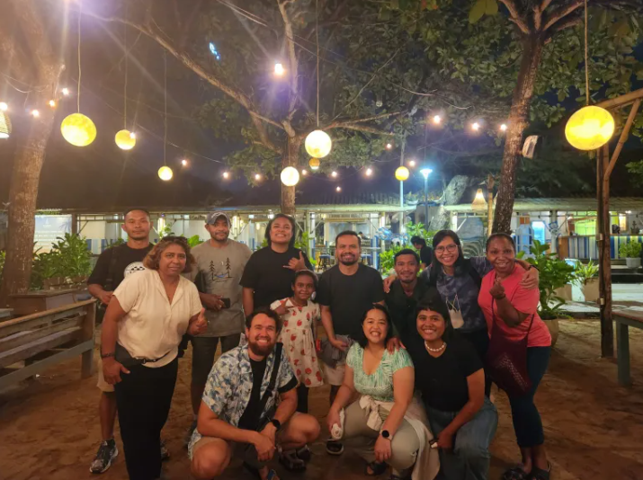 Moises and Victoria in Indonesia with CCI friends