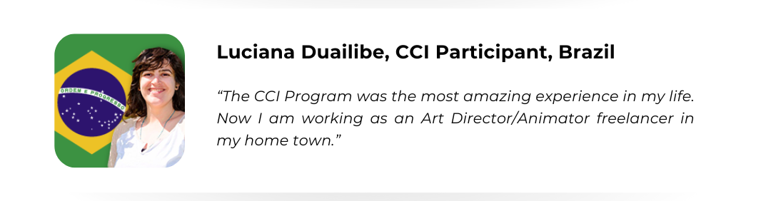 Louisa Addio, CCI Participant from Ghana. Quote: After returning home I went back to college to finish my degree. I will use everything I learned during the CCI Program to develop myself, my community, my college, and my country at large.