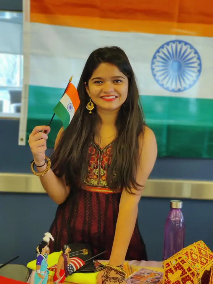 On “International Showcase Day” at Kirkwood Community College in Iowa, CCI participants sets up display tables from around the world to showcase the cultural variety of Kirkwood students.