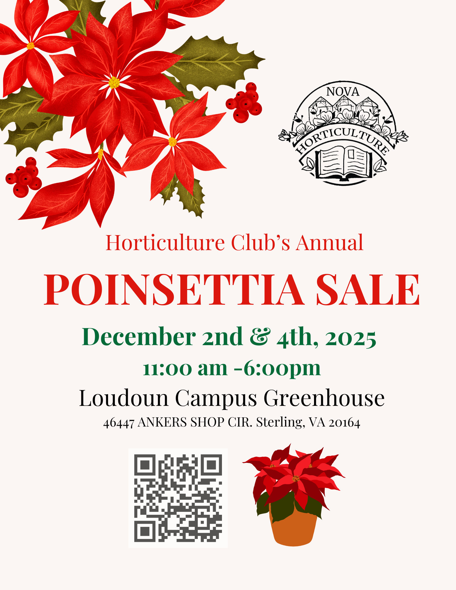 NOVA-Horticulture-Poinsettia-Sale-2025 flyer