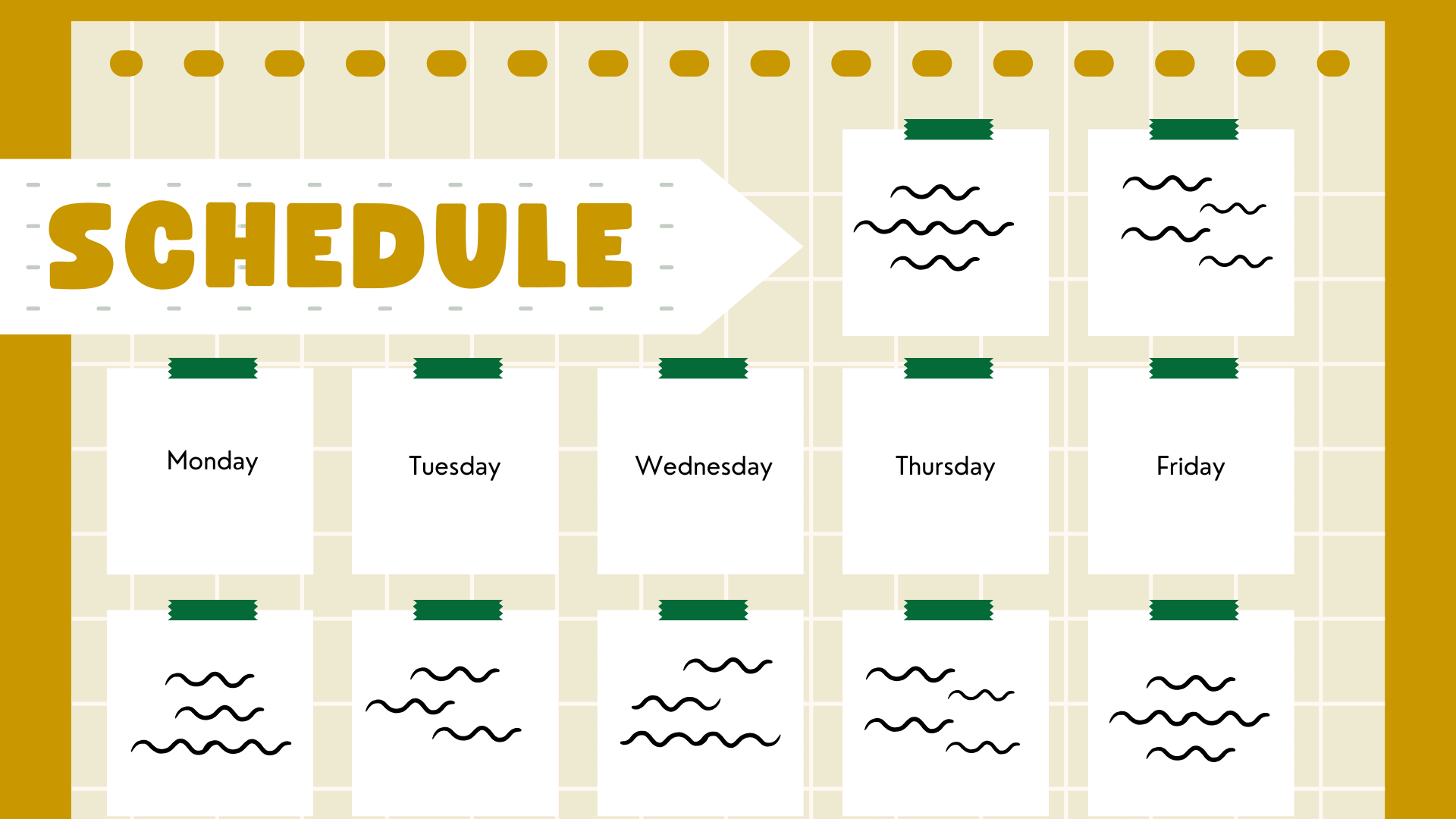 Schedule graphic