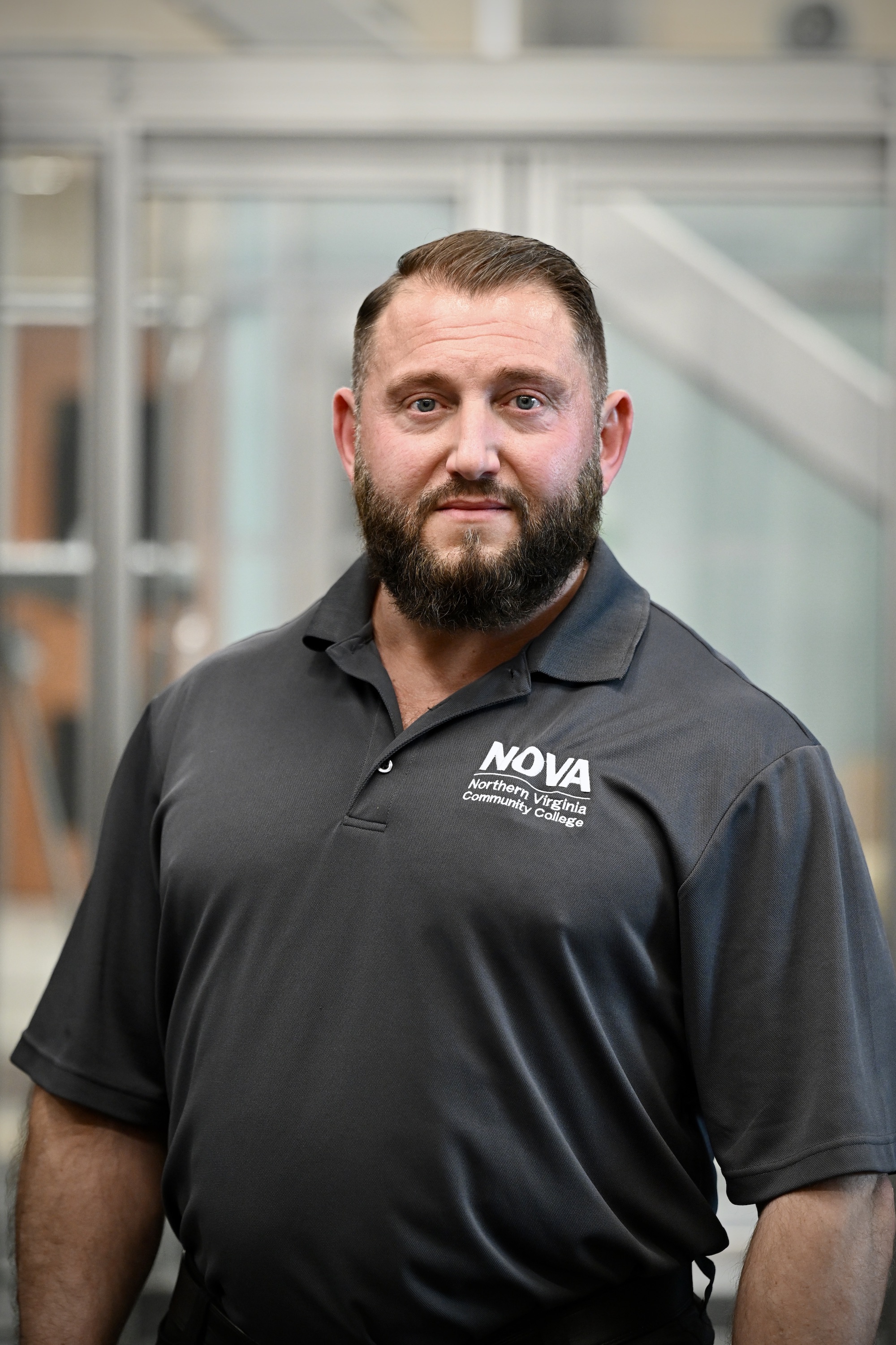 A photo of Ted Bourne in the data center training facility
