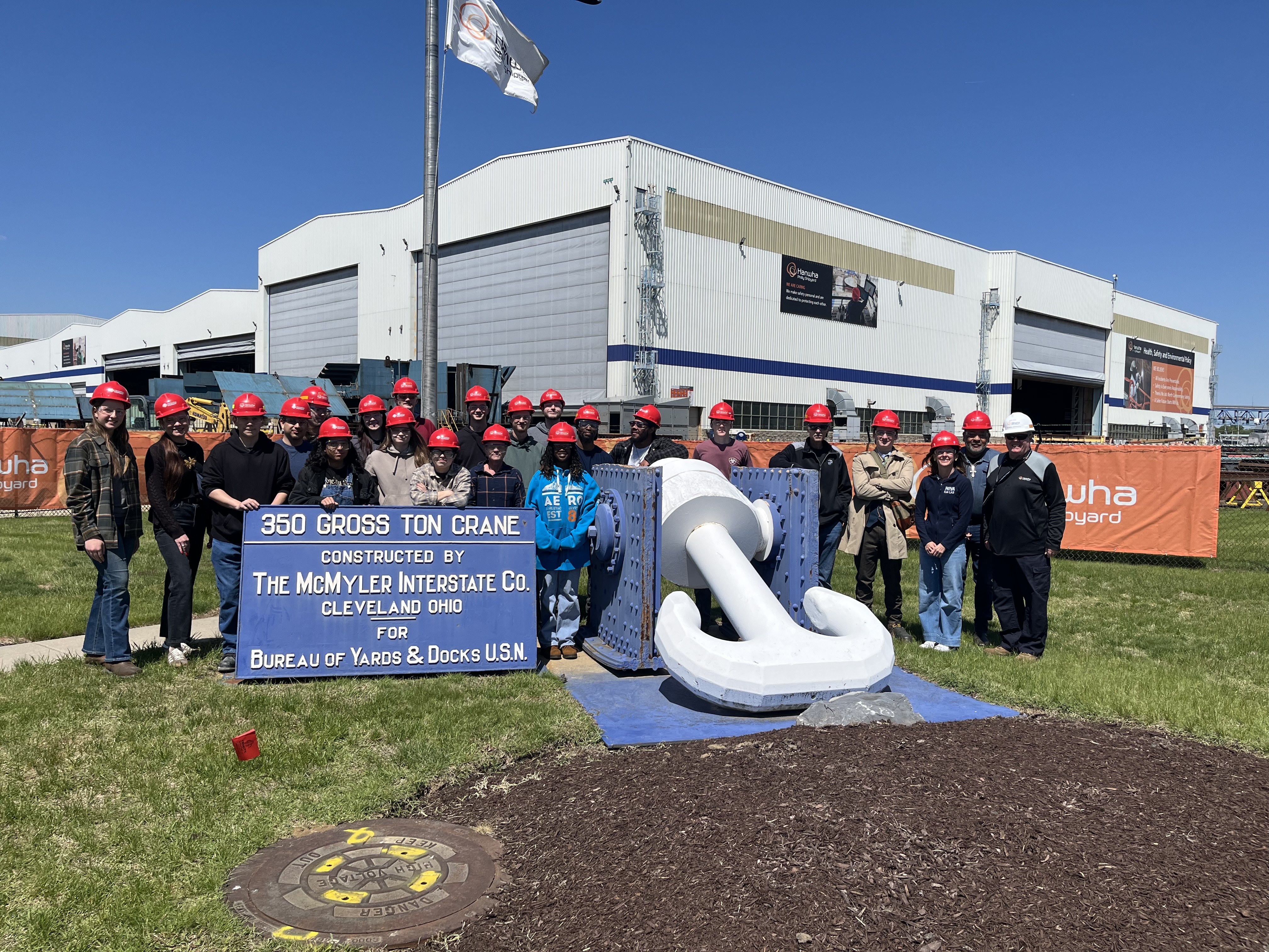 NOVA Welding Students tours Hanwha Philly Shipyard 