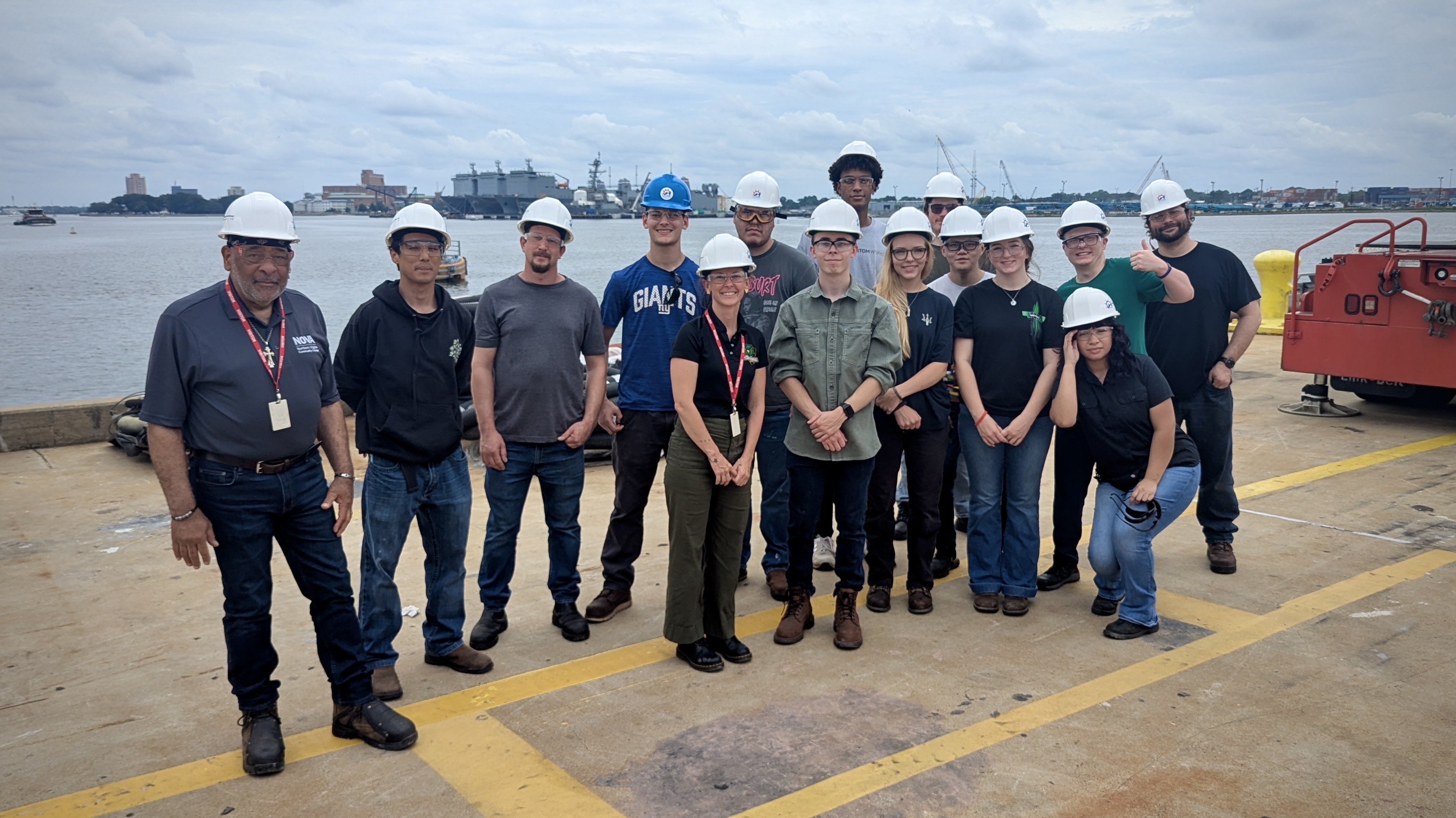 NOVA Welding Students at Colonna’s Shipyard in Norfolk 